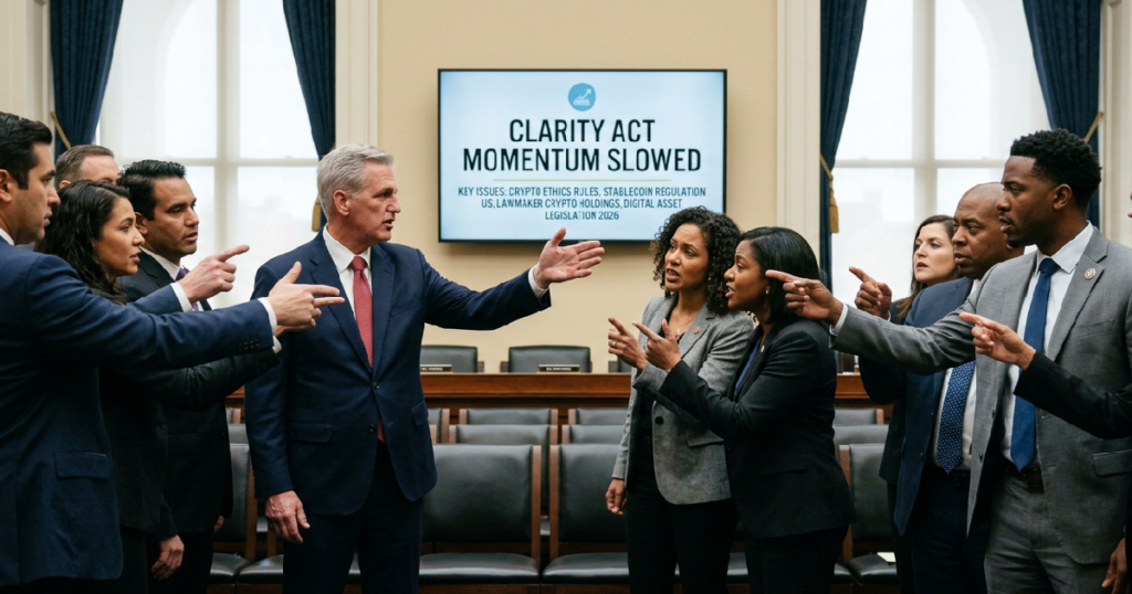 U.S. lawmakers stall CLARITY Act over digital asset conduct, delaying passage to 2026 U.S. lawmakers stall CLARITY Act over digital asset conduct, delaying passage to 2026