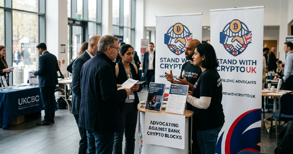 Stand With Crypto UK urges 286,000 advocates to fight bank crypto blocks