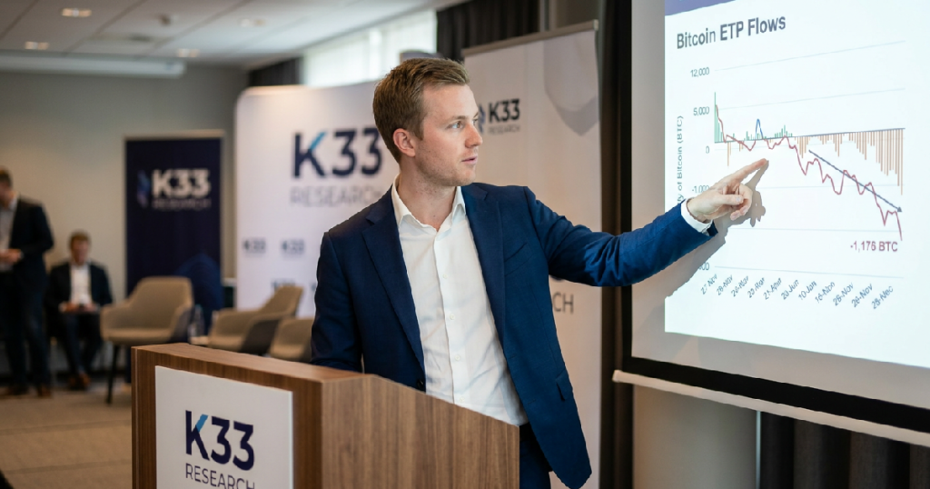 Vetle Lunde reveals Bitcoin product flows turn negative by 1,176 BTC