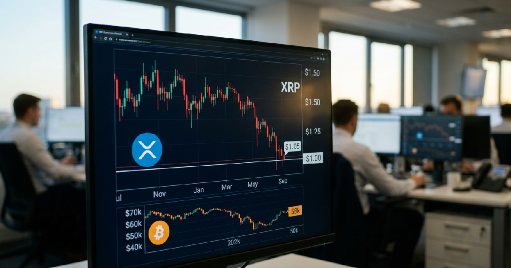 XRP drops to $1.05, its weakest valuation in months