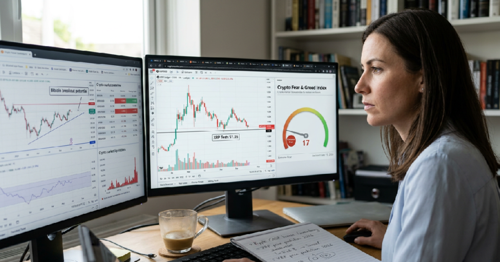 XRP tests 105: XRP tests $1.05 support as Fear & Greed Index drops to 17