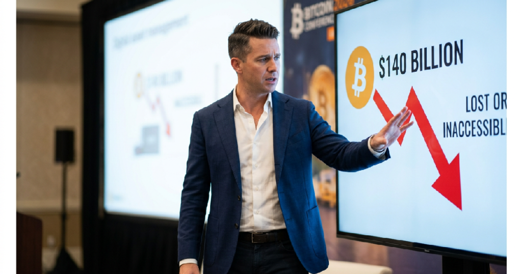 Zac Townsend warns $140 billion in Bitcoin faces loss from missing keys
