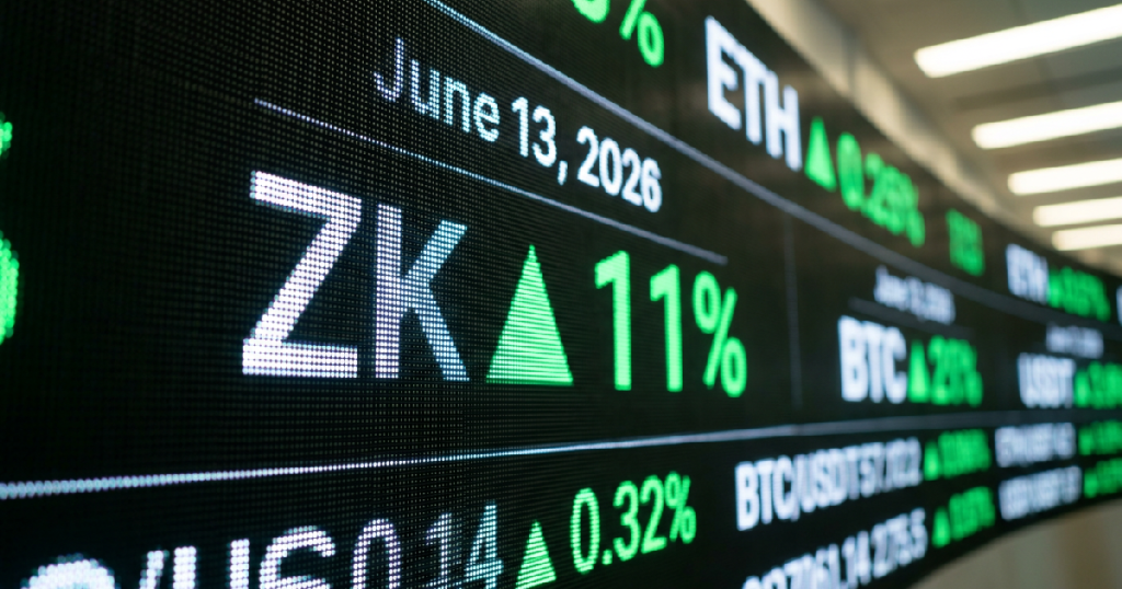 ZK cryptocurrency jumps 11% as technicals warn of impending reversal ZK cryptocurrency jumps 11% as technicals warn of impending reversal