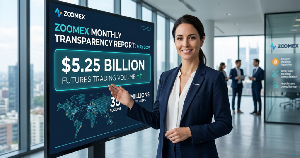 Zoomex reports $5.25 billion in May 2026 futures trading volume Zoomex reports $5.25 billion in May 2026 futures trading volume