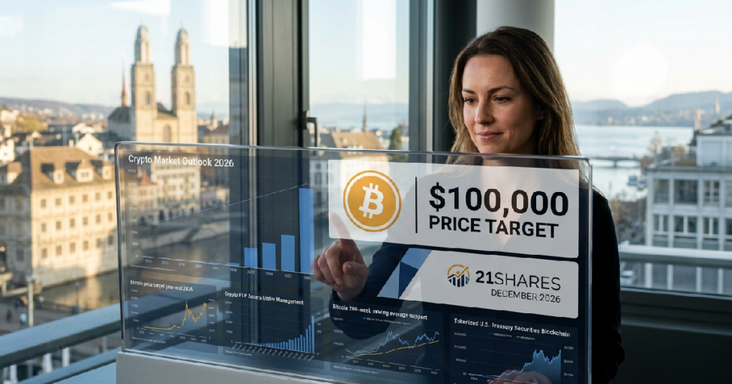 Zurich firm reaffirms $100K Bitcoin target despite 50% price drop