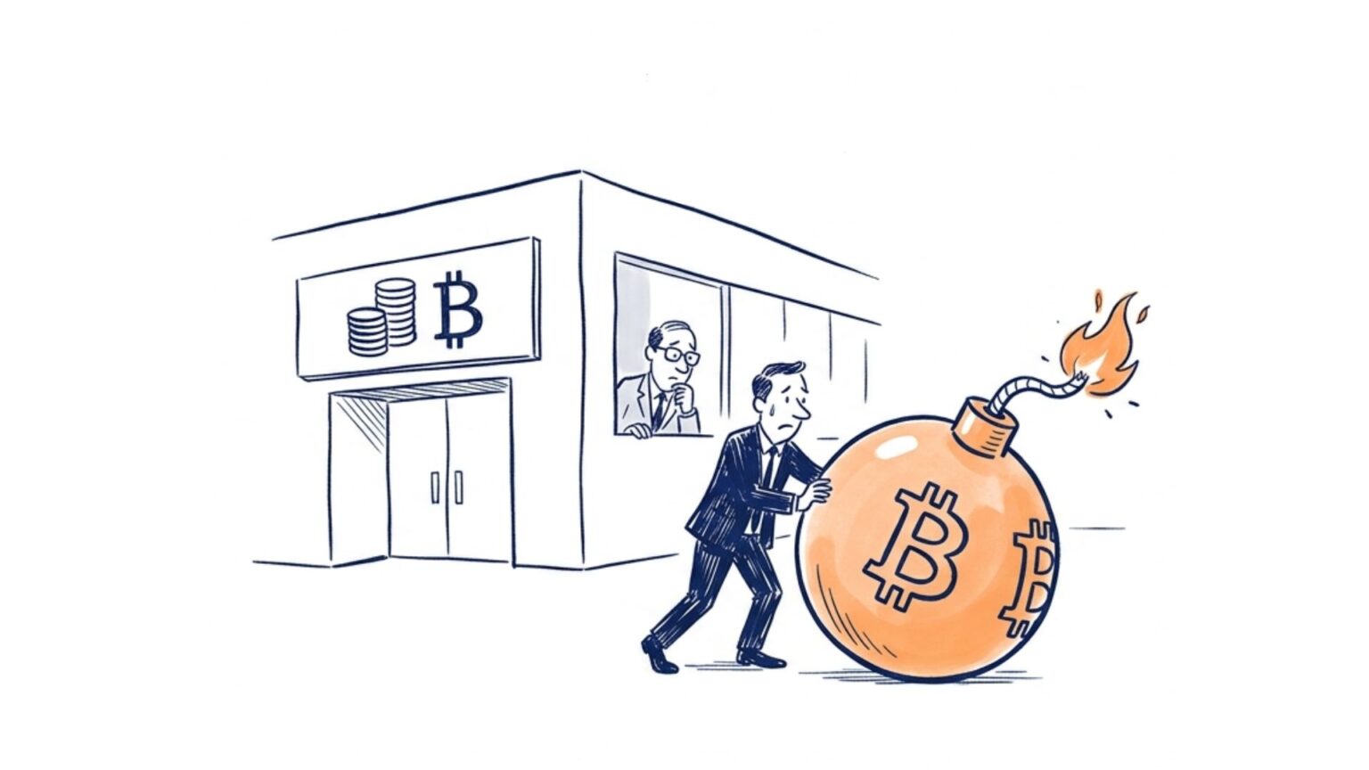 What actually forces a Corporate Bitcoin treasury to liquidate its holdings?