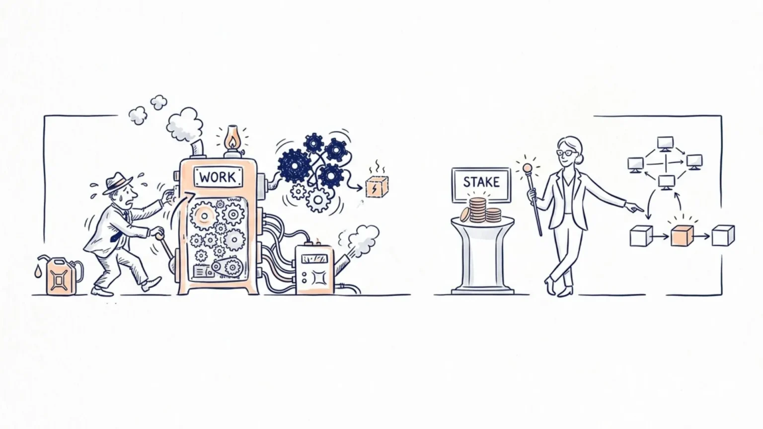 How the security models of Proof of Work and Proof of Stake actually differ