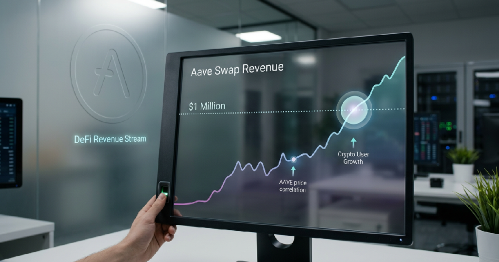 Aave swap revenue: Aave DAO Crosses $1 Million in Swap Revenue as User Activity Surges