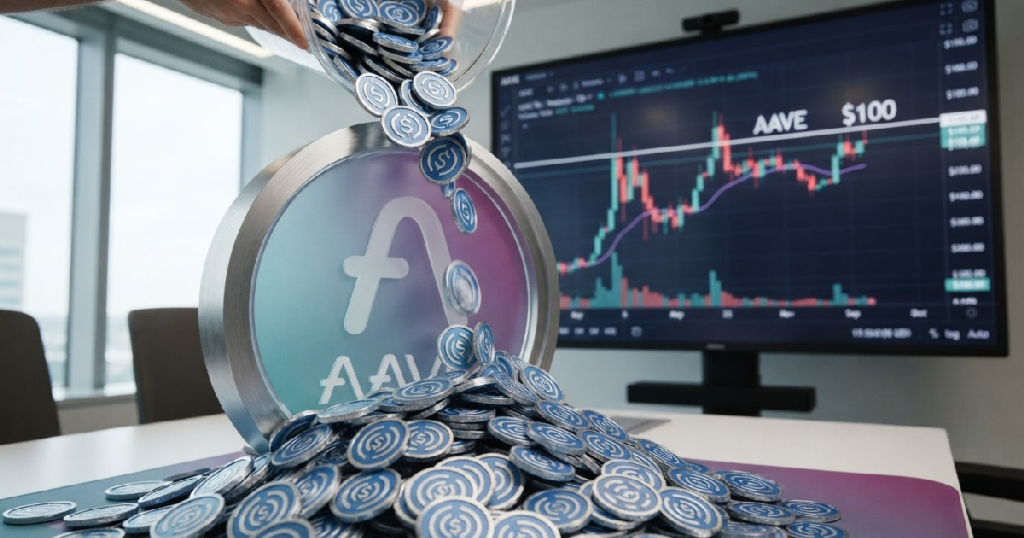 AAVE whales inject $191 million USDC as $100 price level nears