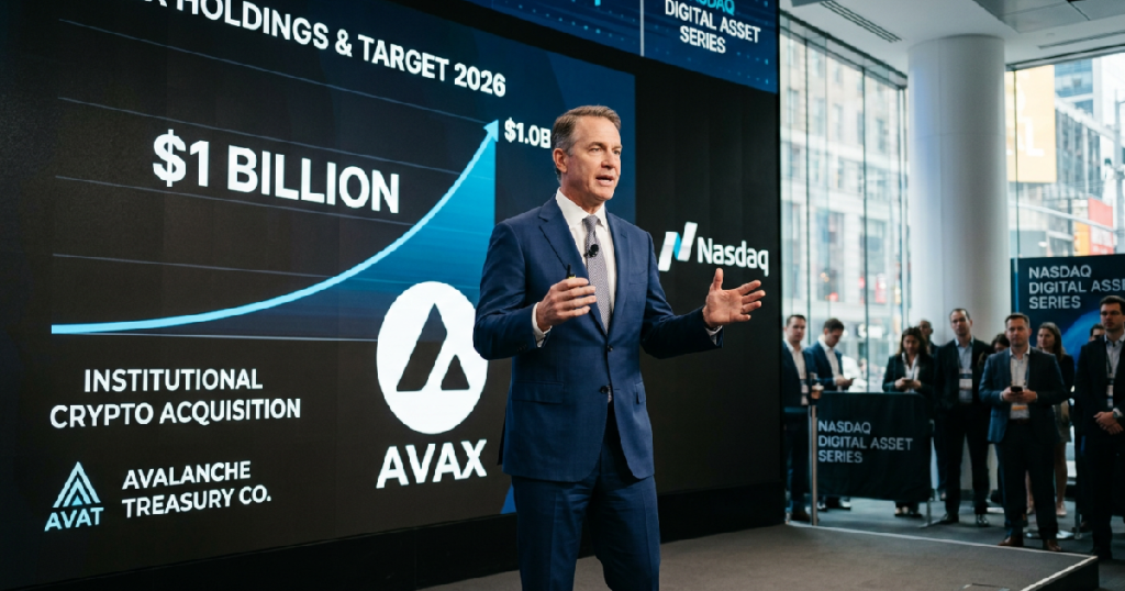 Bart Smith targets $1 billion AVAX acquisition for Avalanche Treasury Co Bart Smith targets $1 billion AVAX acquisition for Avalanche Treasury Co