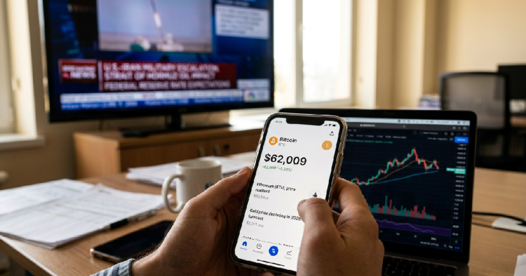 Bitcoin holds above $62,000 despite US-Iran military escalation