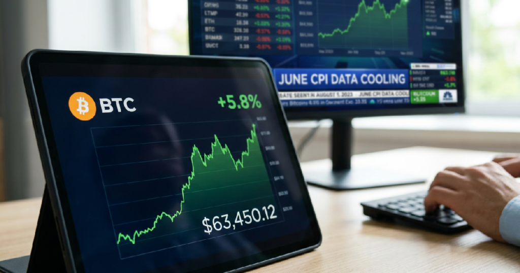 Bitcoin rallies past $63,000 as June inflation cools more than expected Bitcoin rallies past $63,000 as June inflation cools more than expected