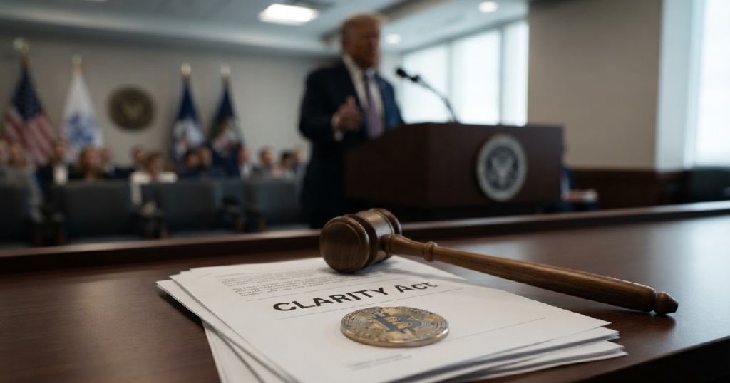CLARITY Act’s Fate Tied to Trump Ethics, Clouding Bitcoin’s Regulatory Path Bitcoin regulatory clarity: CLARITY Act's Fate Tied to Trump Ethics, Clouding Bitcoin's Regulatory Path