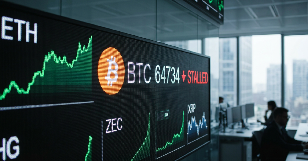 Bitcoin stalls at 64734 amid CPI surge and Zcash trend defiance Bitcoin stalls 64734: Bitcoin stalls at 64734 amid CPI surge and Zcash trend defiance