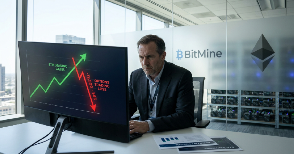 BitMine Ethereum staking: BitMine's Ethereum staking gains wiped out by $92 million options trading loss