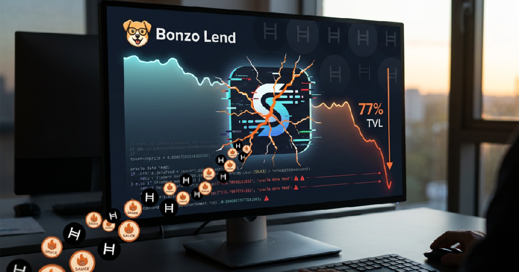 Bonzo Lend TVL Drops 77% After $9 Million Oracle Exploit Rattles Hedera Bonzo Lend oracle exploit: Bonzo Lend TVL Drops 77% After $9 Million Oracle Exploit Rattles Hedera