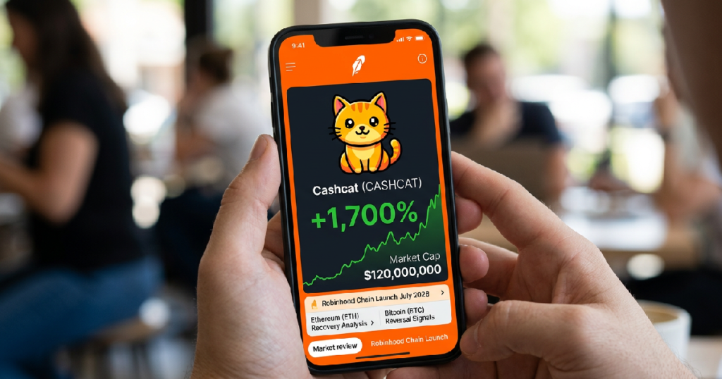 Cashcat CASHCAT: Cashcat surges 1,700% to $120 million market cap on Robinhood Chain
