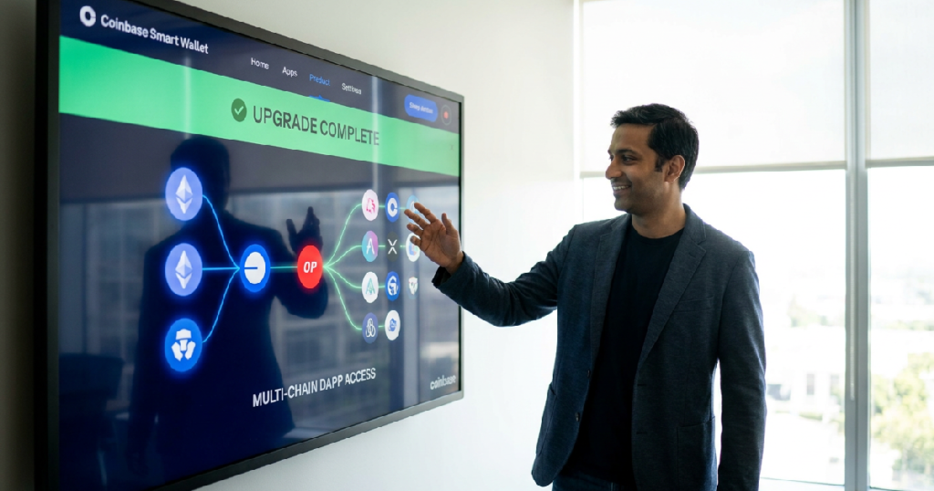 Coinbase Smart Wallet Upgrade Streamlines Multi-Chain dApp Access Coinbase Smart Wallet Upgrade Streamlines Multi-Chain dApp Access