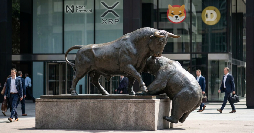 Crypto bears slowly lose grip as Near Protocol climbs, XRP and memecoins stabilise Crypto bears slowly lose grip as Near Protocol climbs, XRP and memecoins stabilise
