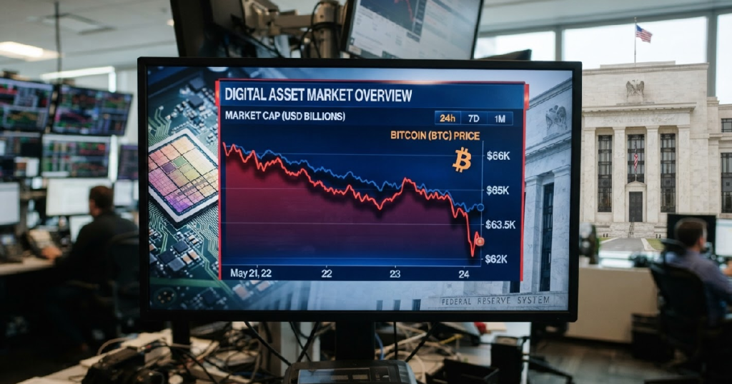 Crypto market sheds $24 billion as chip sell-off, ETF outflows hit digital assets