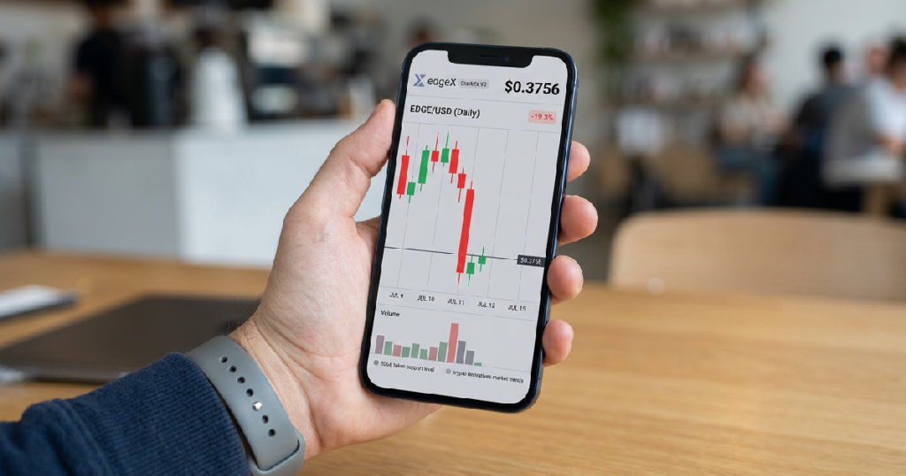 edgeX token falls 19.3% to $0.3756 on July 11, 2026
