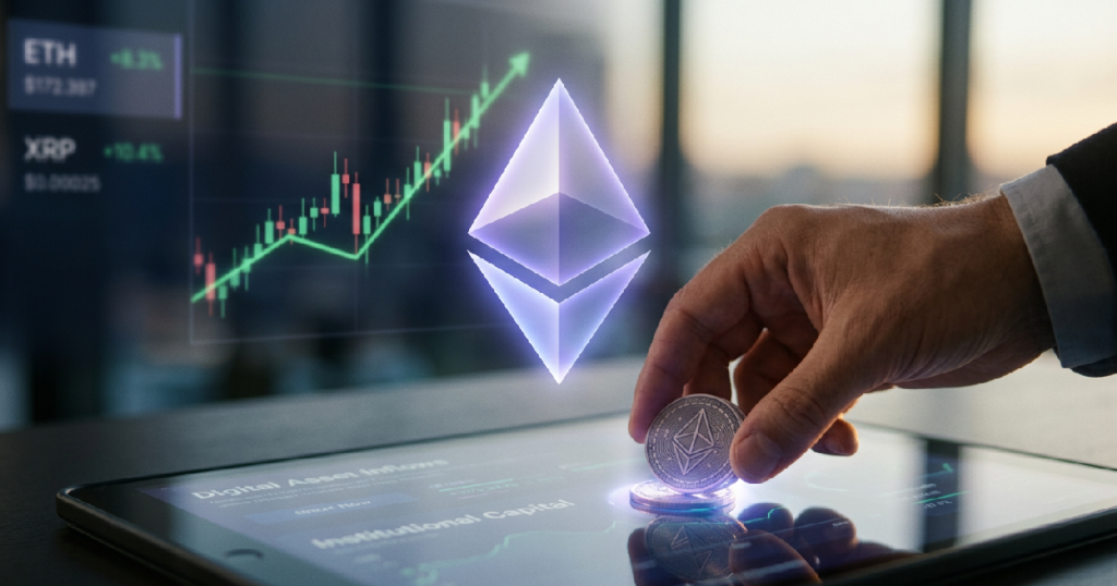 Ethereum Surges 8% as Institutional Capital Shifts, XRP Sees Outflows