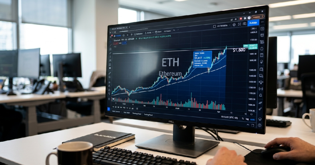 Ethereum Reclaims $1,600 Level as BlackRock ETHA Inflows Spur Price Rebound