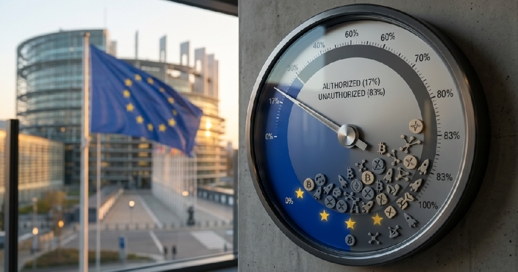 European Union ends crypto grandfathering, 83% of firms lack authorization