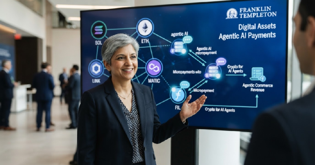 altcoins agentic AI: Franklin Templeton's Sandy Kaul links altcoins to agentic AI payments