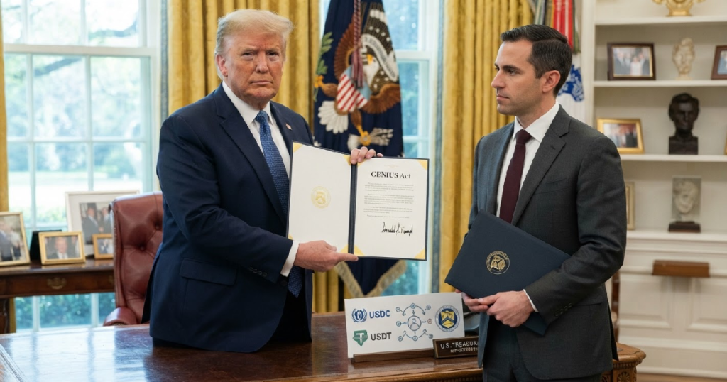 One year on: GENIUS Act reshapes stablecoin market despite unfinished rules One year on: GENIUS Act reshapes stablecoin market despite unfinished rules