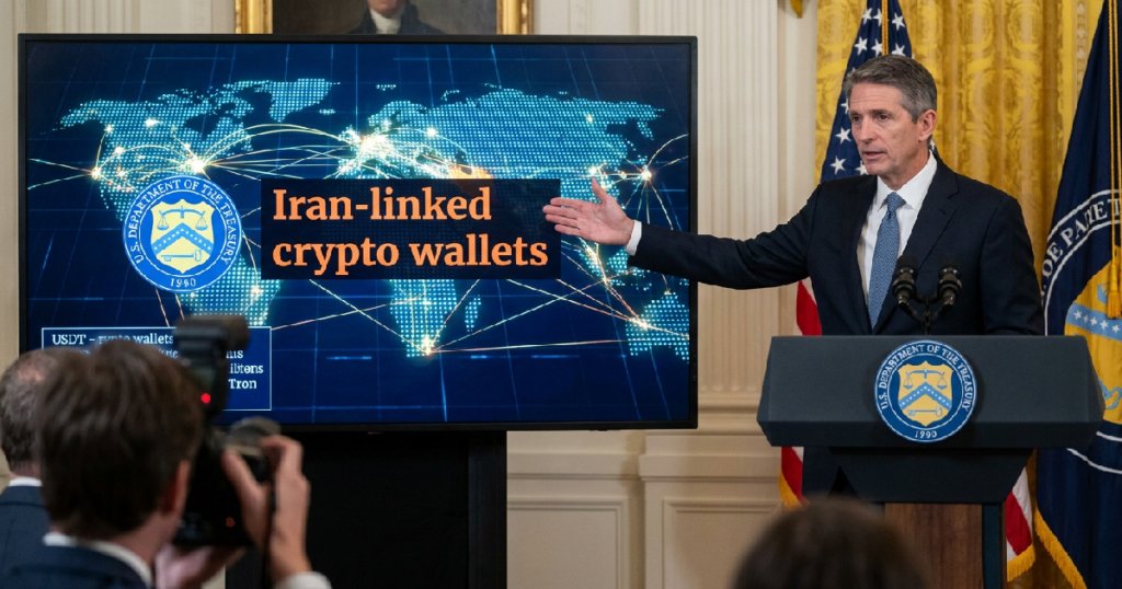 US Treasury freezes $130 million in Iran-linked crypto wallets as naval blockade renewed