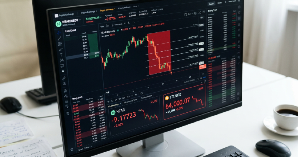 NEAR Protocol plummets 9.07% in 24 hours as Bitcoin fails to hold $64,000
