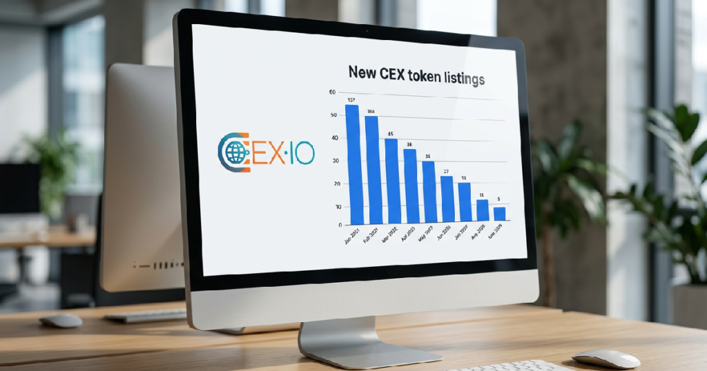 New CEX token listings fall 77% to 82 in June 2026 New CEX token listings fall 77% to 82 in June 2026