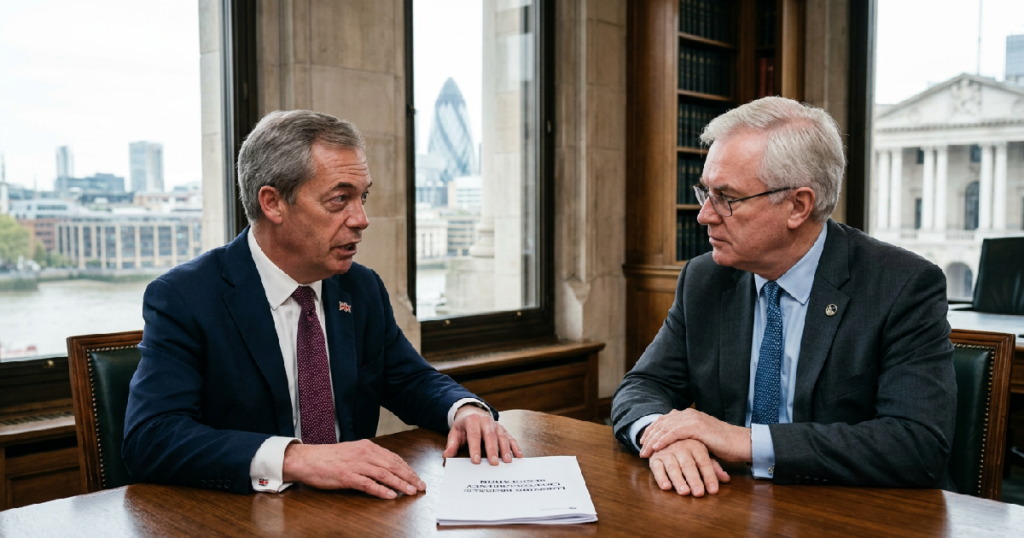 Nigel Farage crypto lobbying: Nigel Farage's Crypto Lobbying Draws Parliamentary Ethics Complaint