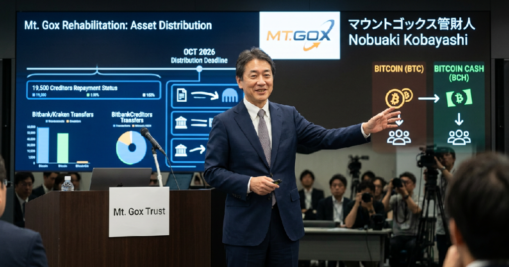 Nobuaki Kobayashi confirms Bitcoin, Bitcoin Cash distribution to 19,500 creditors Nobuaki Kobayashi confirms Bitcoin, Bitcoin Cash distribution to 19,500 creditors