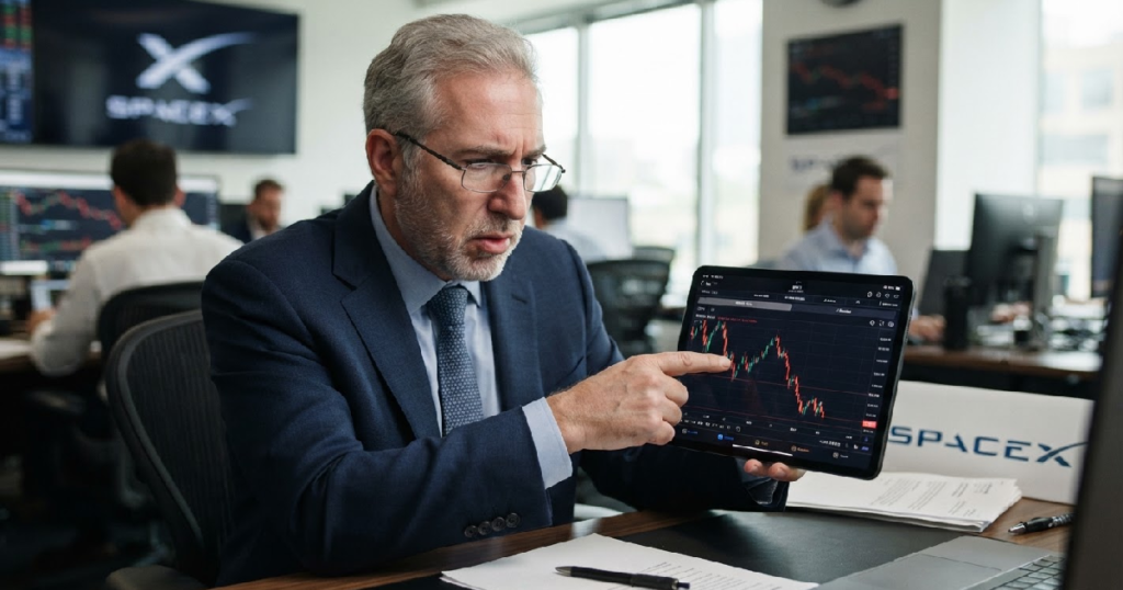 Peter Schiff warns SpaceX stock slump signals