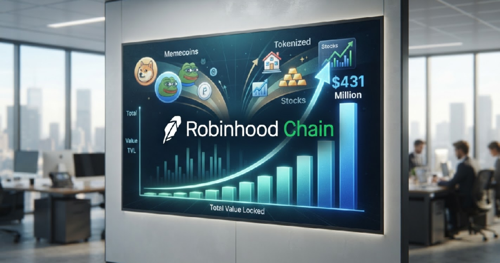 Robinhood Chain tops $431 million TVL, FalconX points to RWA potential Robinhood Chain TVL: Robinhood Chain tops $431 million TVL, FalconX points to RWA potential