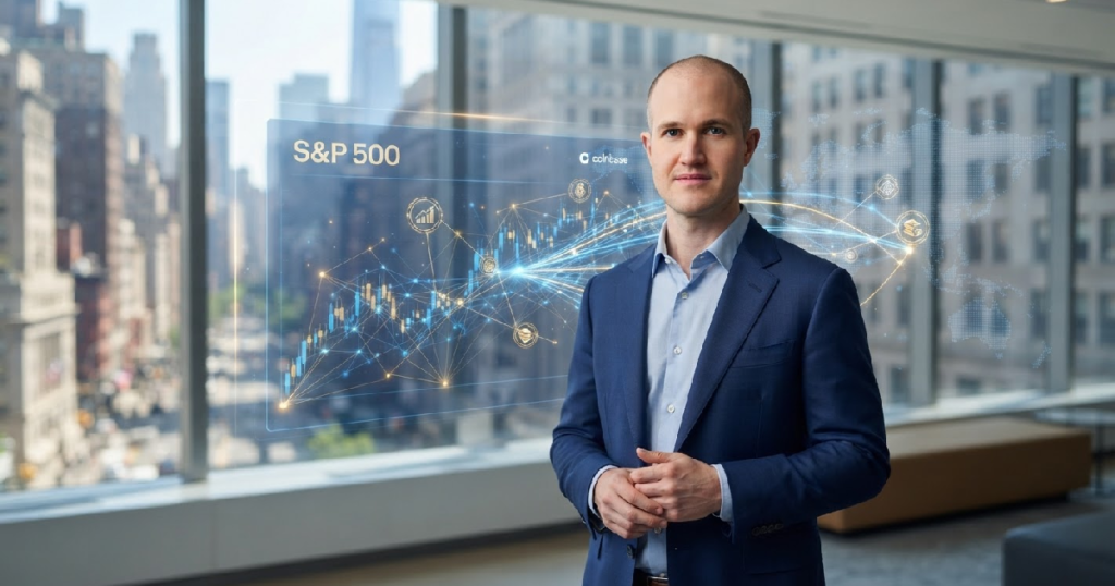 Brian Armstrong: S&P 500 tokenization could challenge Wall Street's monopoly