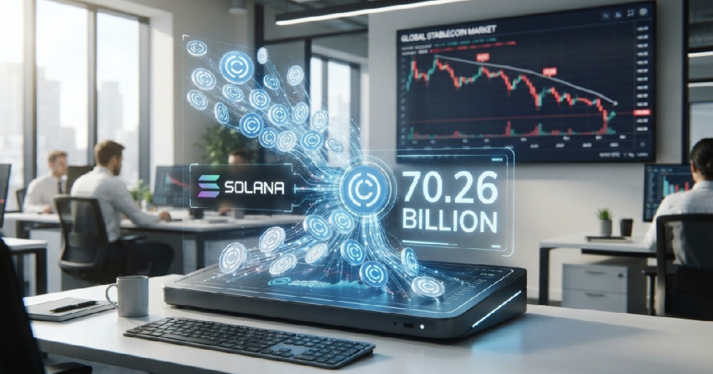 Solanas billion USDC: Solana's $70 billion USDC influx: a liquidity beacon in a contracting market