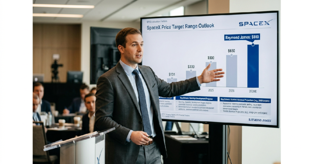 SpaceX price target range: Raymond James analyst Brian Gesuale sets $800 price target for SpaceX