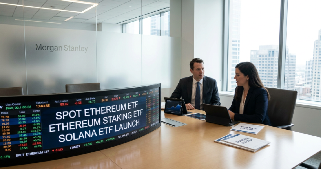 spot Ethereum ETF: Morgan Stanley amends filings for spot Ethereum, Solana ETFs; launch 'pretty close'