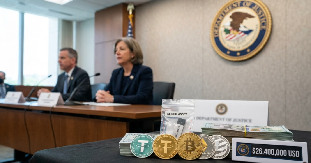 US crypto scam assets: US Attorney's Office pursues $26.4 million in crypto scam assets as DOJ recovers $800 million