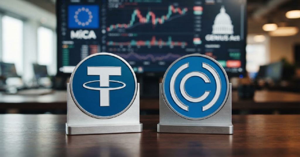 USDT vs USDC: USDT versus USDC: divergent paths in stablecoin regulation and transparency