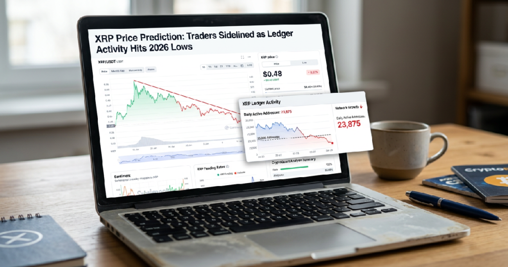 XRP Price Prediction: Traders Sidelined as Ledger Activity Hits 2026 Lows