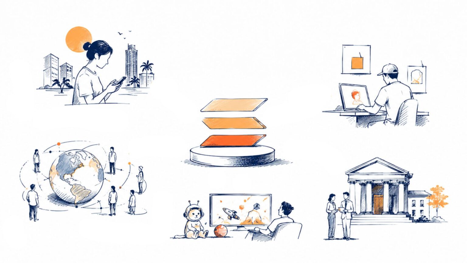 Solana use cases illustrated through DeFi, stablecoin payments, NFTs and blockchain applications