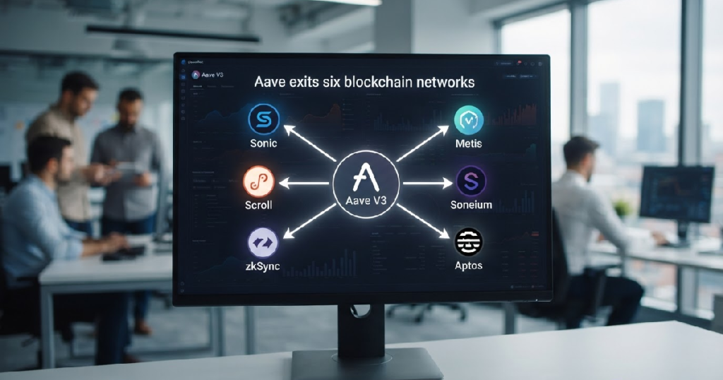 Aave exits six blockchain networks, citing low revenue and high operational costs