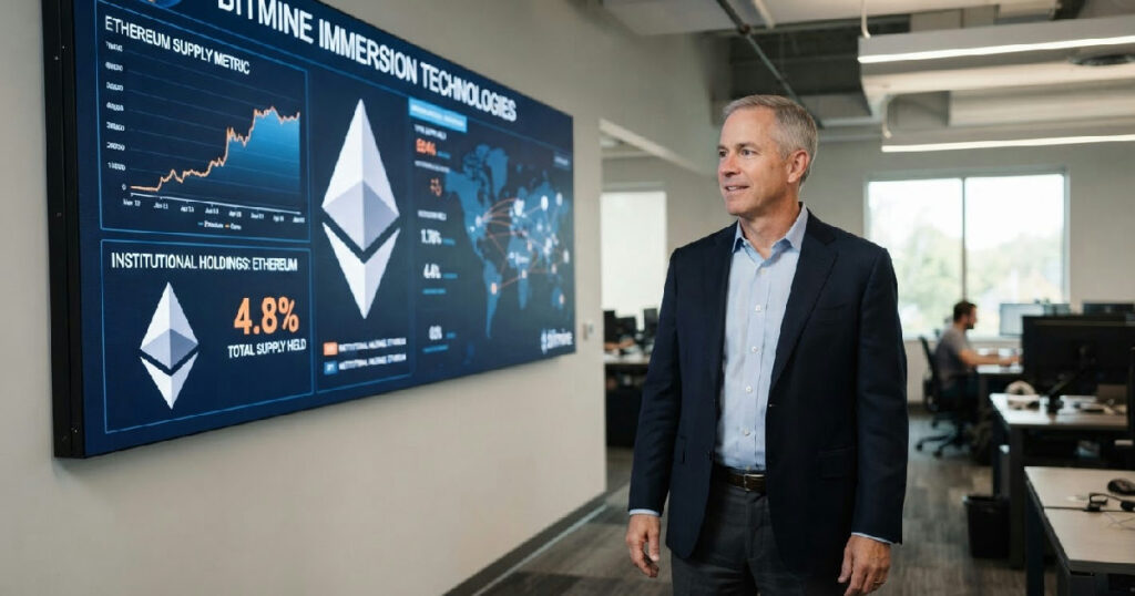 Bitmine Immersion Technologies secures 4.8% of Ethereum supply, Tom Lee confirms Bitmine Immersion Technologies secures 4.8% of Ethereum supply, Tom Lee confirms
