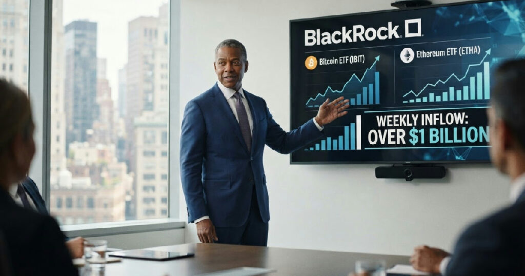 BlackRock fuels billion: BlackRock fuels over $1 billion inflow surge into Bitcoin and Ethereum ETFs this week