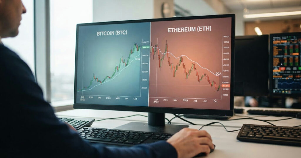 crypto dollar-cost averaging performance: Crypto dollar-cost averaging: winners and losers since 2022