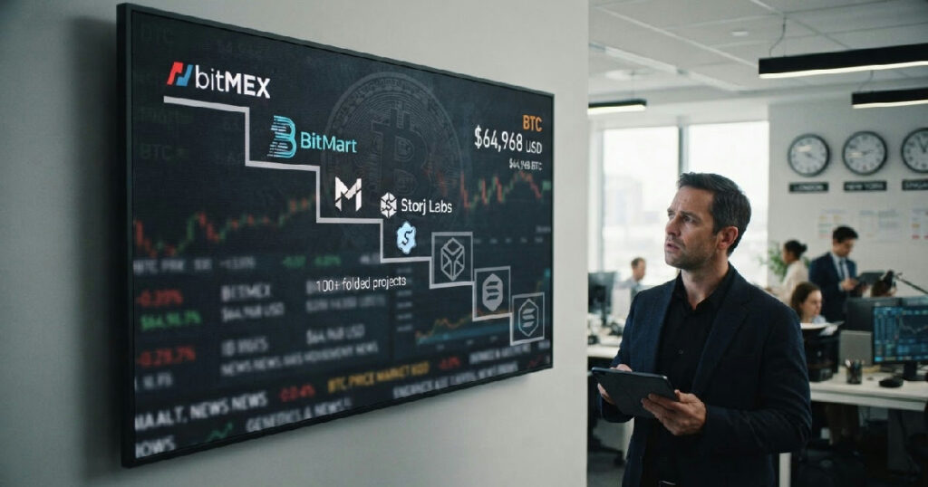 crypto project shakeout: Over 100 Crypto Projects Fold in 2026 as Industry Accelerates Dot-Com Style Shakeout